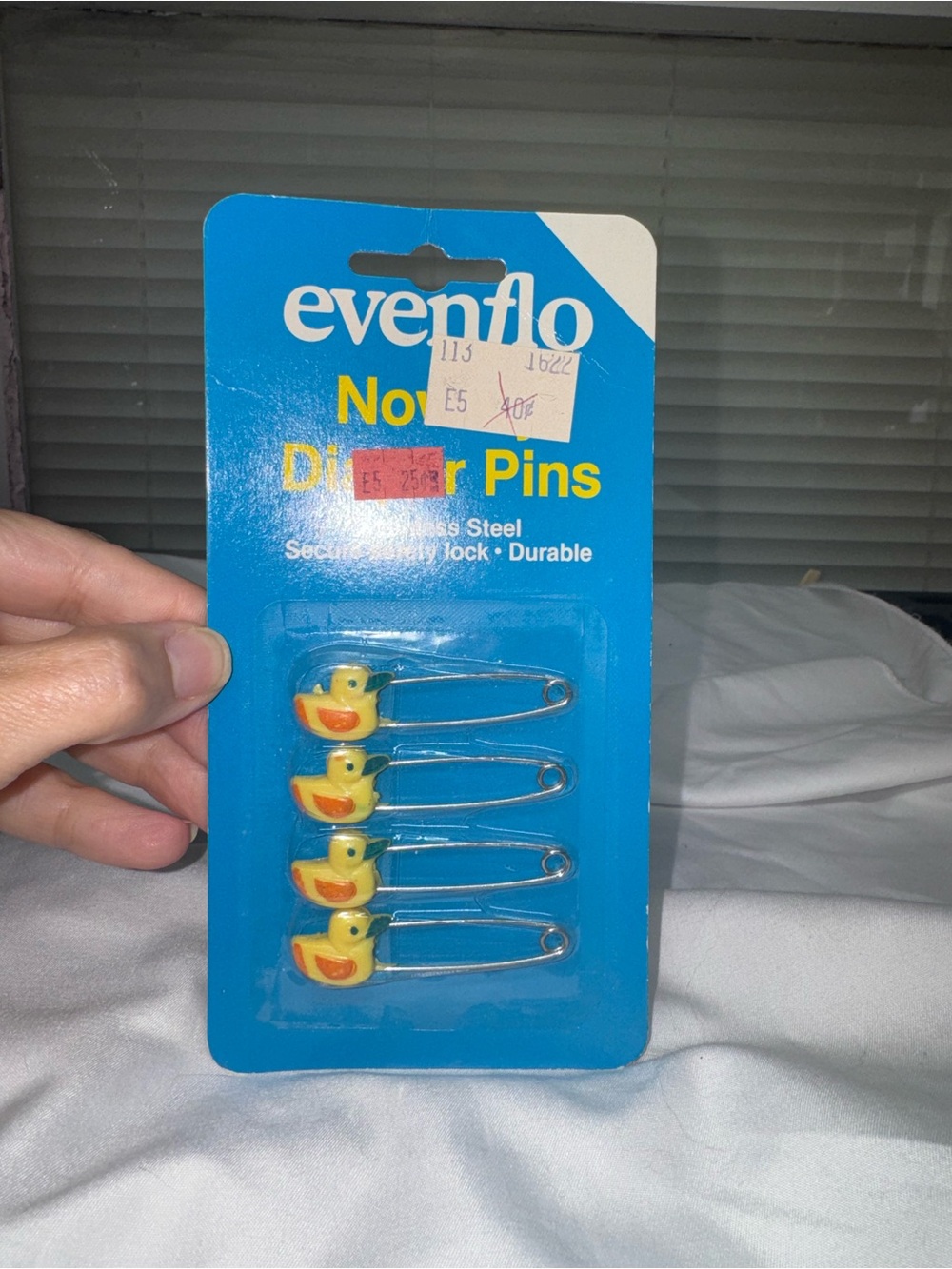 NOS!! Evenflo Duck Safety Diaper Pins